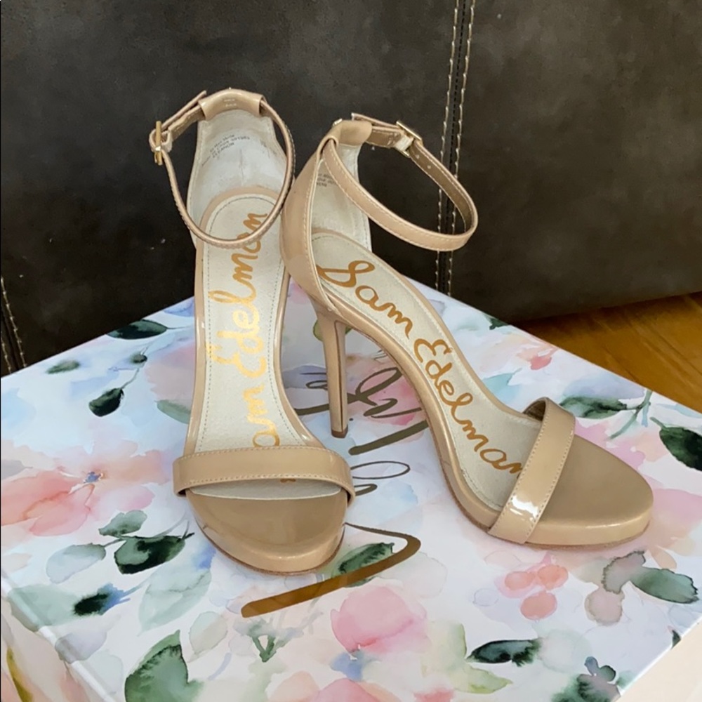 Nude Sam Edelman Strappy High Heels Size 7